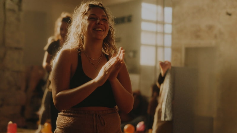 Member celebrating in Strong Mama Club